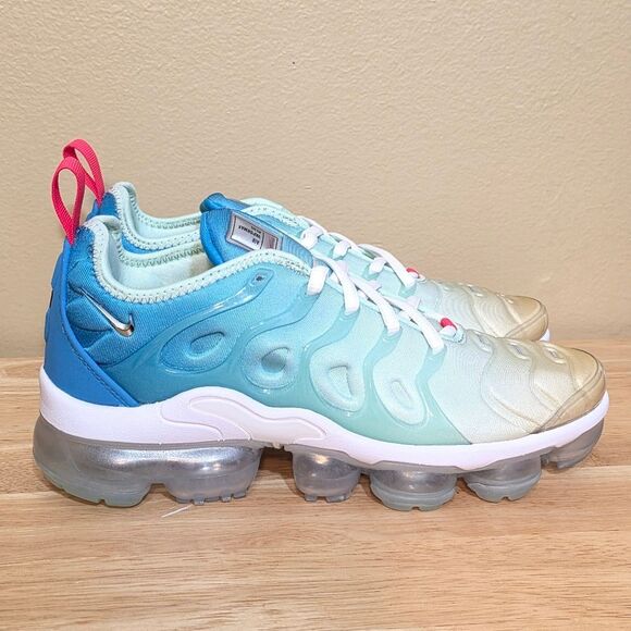 Air Vapormax Plus Mint Foam Laser Blue Shoes DQ7651-300 Women's Size 7 - Picture 1 of 7